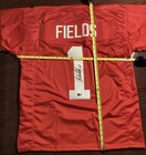 Ohio State Buckeyes  Justin Fields  Signed Mini Helmet   Custom Jersey  Beckett 