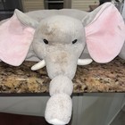 Bestever Plush Elephant Pillow Vintage Stuffed Animal Gray Old Toy Antique