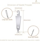 Needle Threaders 20pcs Stainless Steel Sewing Needle Threader Tool Needle Thread