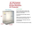 1x Display Box 10  Inches  60mm Pop Protector  scratches Resistant  Uv Protected