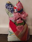 Vintage Handmade Crazy Patchwork Quilt Plush Cat Kitten Animal