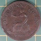 1813 Wellington One Penny Token  We-12