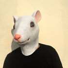 Mask Halloween Costume Party Cosplay Prop Funny Realistic Mouse Rat Latex Head