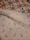 Handsewn Vintage antique Double Wedding Ring Quilt 68x86  Very Good Condition