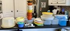 Vintage   Modern Tupperware Lot     Bowls  Lids  Fridgesmart  Tools  More