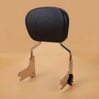 Chrome Passenger Backrest Pad Sissy Bar Fits For Harley Road King Glide 1997-08