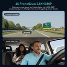 Cooau D30s 4k Dash Cam With Gps Wi-fi Front And Inside Uber Car Camera