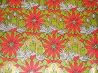Vtg 1960 Christmas Wrapping Paper Gift Wrap Mcm Retro Funky Hippie Cool 