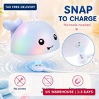 Gigilli Baby Bath Toys For Kids Ages 1-3  Light Up Whale Bath Toy Sprinkler