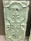 Antique Pair 6  X 12  Tin Ceiling Fleur De Lis Shabby Panels Chic Vtg 1107-26b