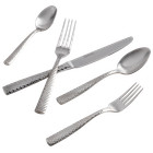 Fortessa Lucca Faceted Brushed 18 10ss 20pc Flatware Set