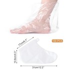 100 Pcs Disposable Plastic Foot Covers Paraffin Bath Liners For Spa Pedicure