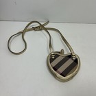 Authentic Girls Burberry Heart Shaped Purse Mini Size