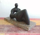 Henry Moore   Figura Reclinada Ii    Bronze Sculpture Signed   Numbered