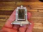 Antique Vintage Gerlach German Soft Metal Dollhouse Mirror Or Frame 1 12 Scale