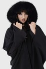 Killstar Moonlight Rager Cloak Accessory L-xxl Black Long Women New Goth