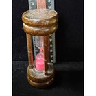 Vintage Wooden Hourglass Sand Timer Pink Sand Decorative Desk Accessory 4 Inch