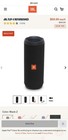 Jbl Flip 4 Bluetooth Portable Speaker - Black  jblflip4blk 