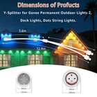 Y-splitter Cable For Govee Permanent Outdoor Lights 2   Elite 3-pin Ip68