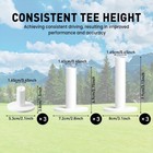 Rubber Golf Mat Tees Premium Driving Range Practice Tee For Golf Mats 9 Pack