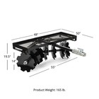 Titan Attachments 4 Ft Tow-behind Notched Disc Harrow Plow Attachment  2  Hitch
