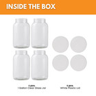 1 Gallon Glass Storage Jars With Airtight Lids    Wide Mouth Glass Ca