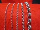 3 4 6mm 16 -84   Silver Stainless Steel Stunning Rolo Link Rope Chain Necklace