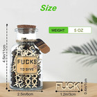 7oz Jar Of Fucks Gift  Funny Gag Gift For Birthdays  Father   s Day  Desk Decor