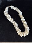 Vintage Large Puka Shell Choker Necklace Natural 1970s Hawaiian Graduated Sizes