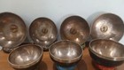 Kundalini Carved Tibetan Singing Bowl Set     Chakra Healing  Meditation   Yoga