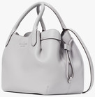 Kate Spade Dumpling Large Gray Leather Satchel Bag K8134 Purse Nwt  459 Retail F