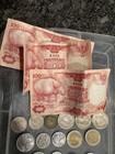 Indonesia Rupiah Lot  Collection Of Indonesian Coins And 3 100 Rupiah Bills  l 