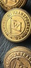 Lot 7 Wilmington Transportation Co  Brass Mancke Uniform Buttons Wrigley 20s Ca