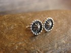 Native American Sterling Silver 3 8  Star Drop Post Earrings By Joe