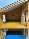 Vtg Mcm Lundby Sweden 4 Story Dollhouse 3 Piece W  Garage   Ramp Unfurnished