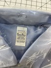 Vintage 60s 70s 80s Blue Button Dress Shirt Academia Oxford Nerd Teacher Uniform
