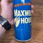Thermos Metal Thermos Maxwell House Regular Grind Pint Size Orange Lid Vintage