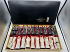Vintage Gothic Sculptured Chess Set By Peter Ganine Salon Edition 1957 Tourn Edt