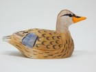 Female Mallard Duck Figurine Miniature Bird Statue Carve Decoy Decor Garden