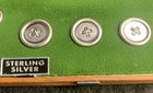 Rare Upscale 925 Sterling Silver Vintage Mcm Avedon Tuxedo Set Of  Buttons