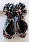 Handmade Knitted Slippers With Pom Pom - New