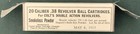 U  S  Cartridge Co   38 Revolver Ball Pre-ww I  New Replica 20 Round Ammo Boxes