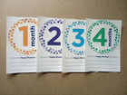 First Year Baby Monthly Milestone Stickers  Baby Photo Props