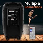 Pyle 1000w Portable Bluetooth Pa Speaker  Rechargeable W  Wireless Mic Psbt105a
