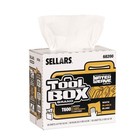 Sellars 68200 1-ply Toolbox Waterweave T600 Wipers - White  10 carton  New
