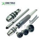 Lathe Tailstock Tap And Die Holder Set 3mt Shank Threading Tapping Kit 8 Pcs Usa