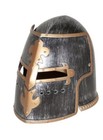 Adult Knight Crusader Templar Costume Medieval Viking Helmet Moving Visor Mask