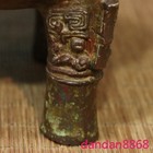 7 2 old Chinese Ancient Bronze Wares Two Ears Incense Burner Censer Statue