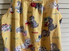 Nick   Nora Nightgown Girls M 7 8 Yellow Satin Cats Days Of The Week Print Slip