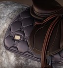 Equestrian Stockholm Jump Full Size Saddle Pad Dark Violet  purple gray  